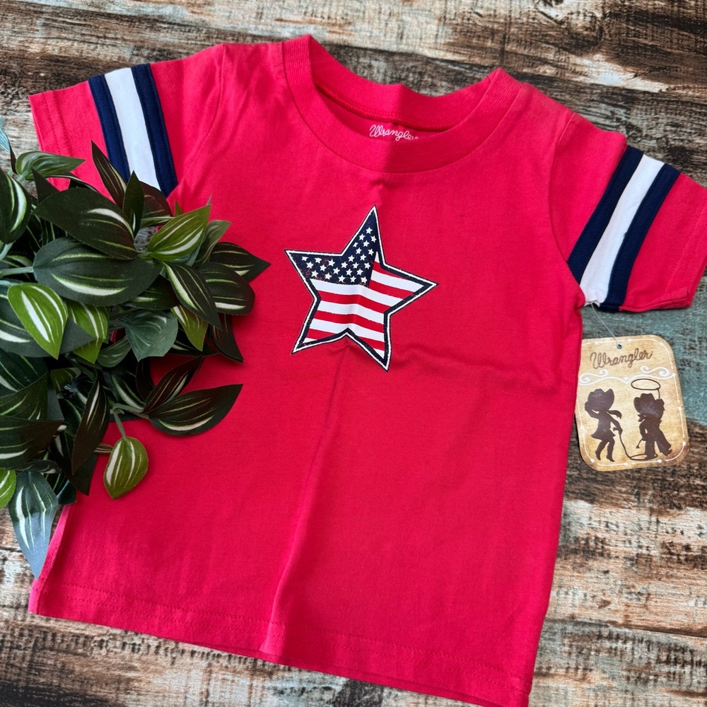 🆕 Kids “WRANGLER” Patriotic Tee | #L6